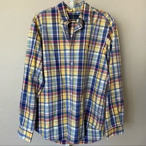 RALPH LAUREN Classic Fit Button Down Plaid Shirt